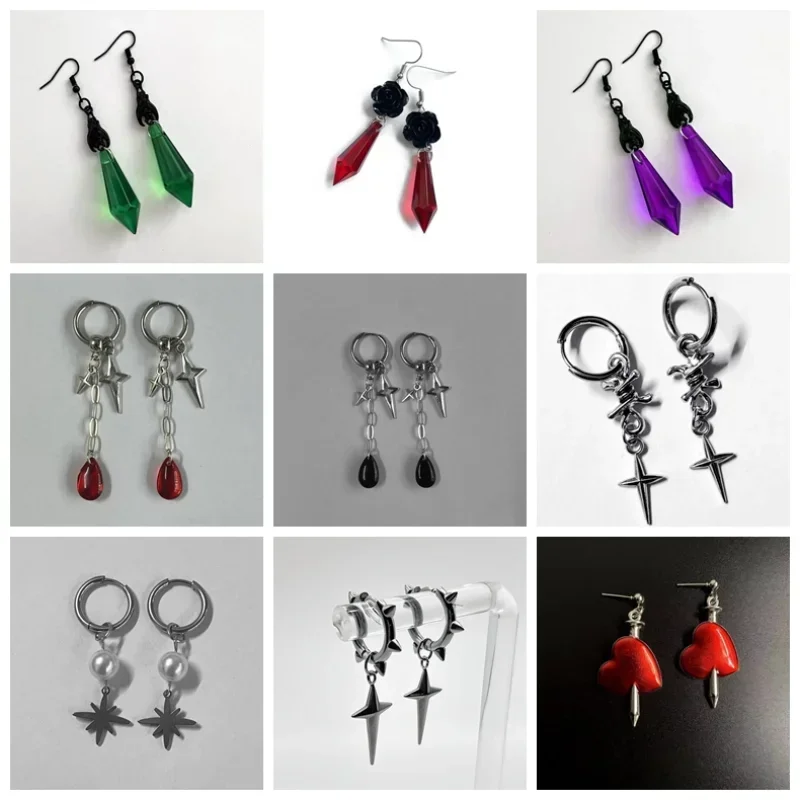 Women'S Vampire Accessories - Gotik Vampir Koyu Yarasa Kişiselleştirilmiş Küpe