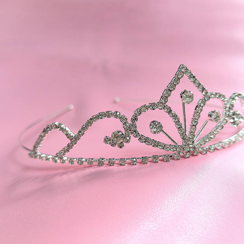 Women'S Formal Accessories - Gümüş Renkli Yapay Elmas Gelin Tacı