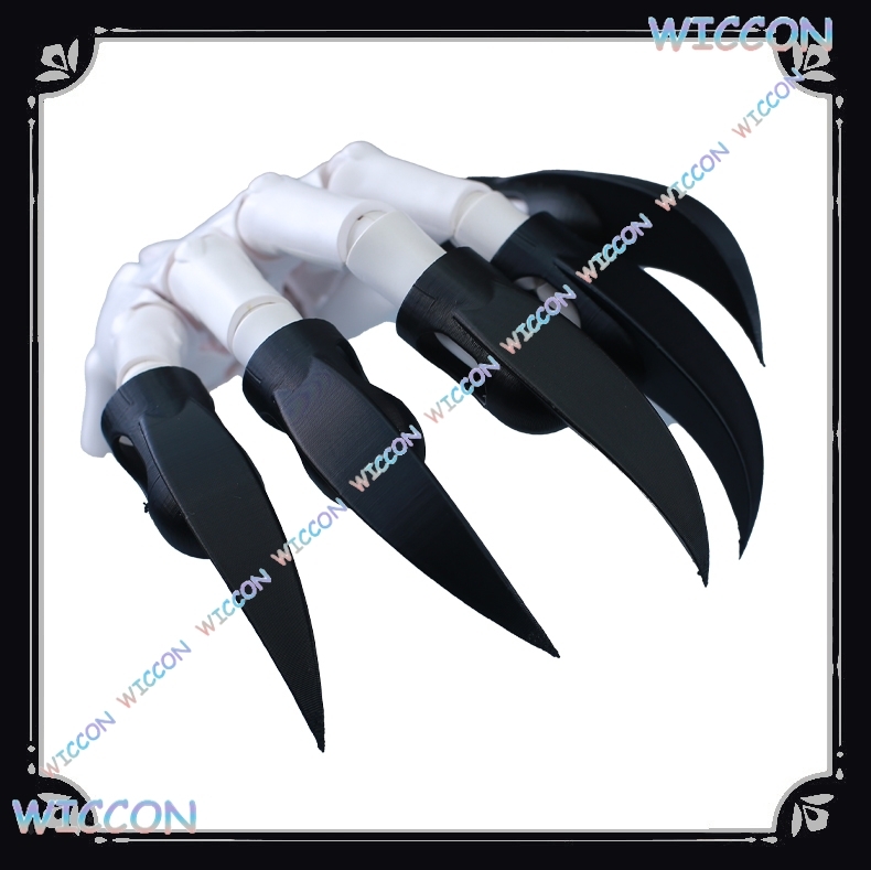 Women Accessories Products - Hayvan Kostüm Tırnaklar Siyah Canavar Pençe