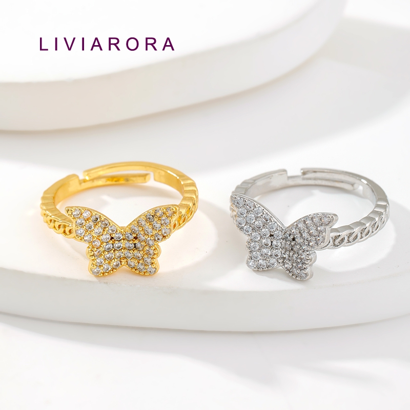Ring Set Adjustable - 1/2/4 Adet 18K Altın Kaplama Pirinç