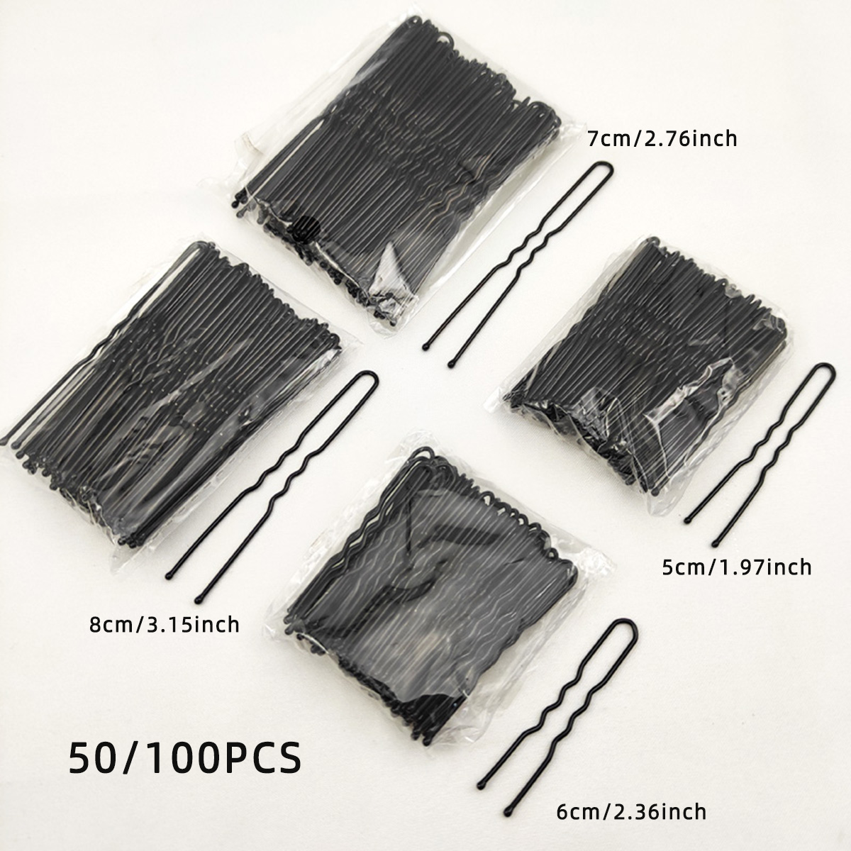 Women'S Formal Accessories - 50/100 adet kadın 5/6/7/8 cm saç
