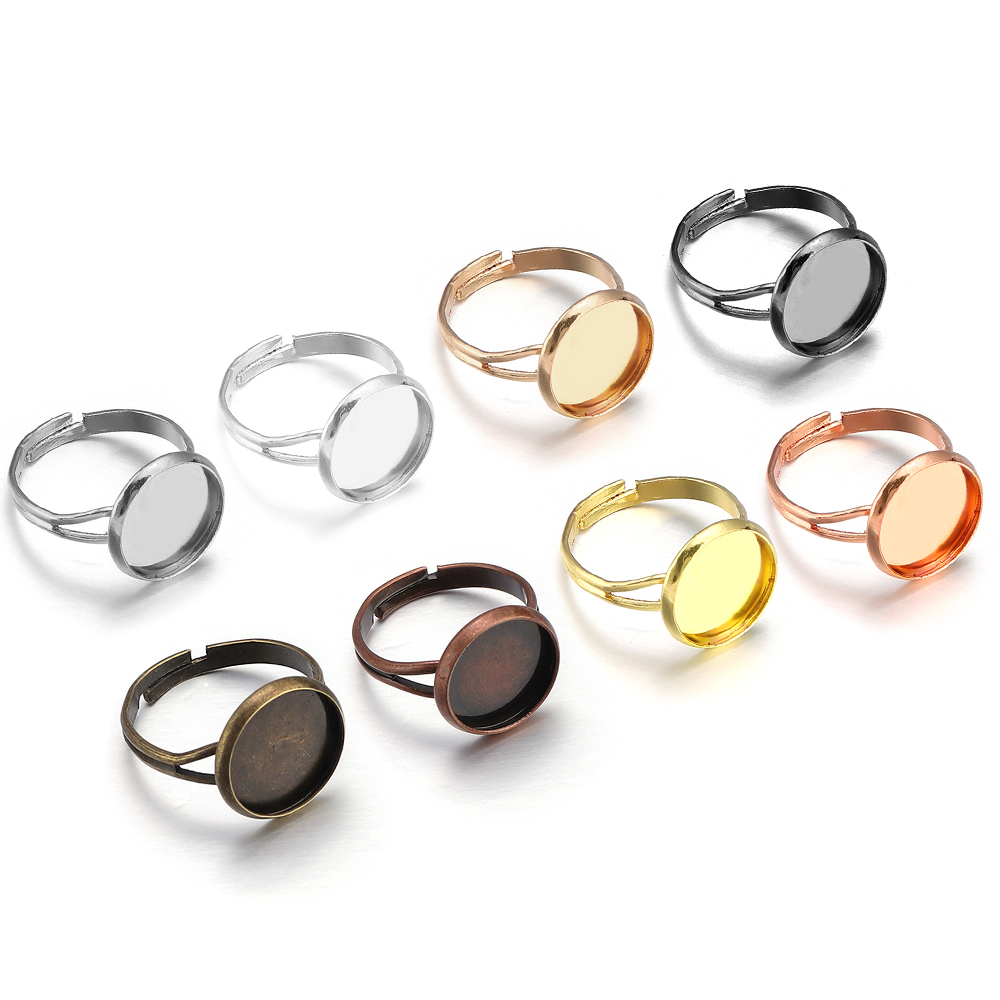 Ring Set Adjustable - 10 adet/grup Ayarlanabilir Boş Halka Tabanı