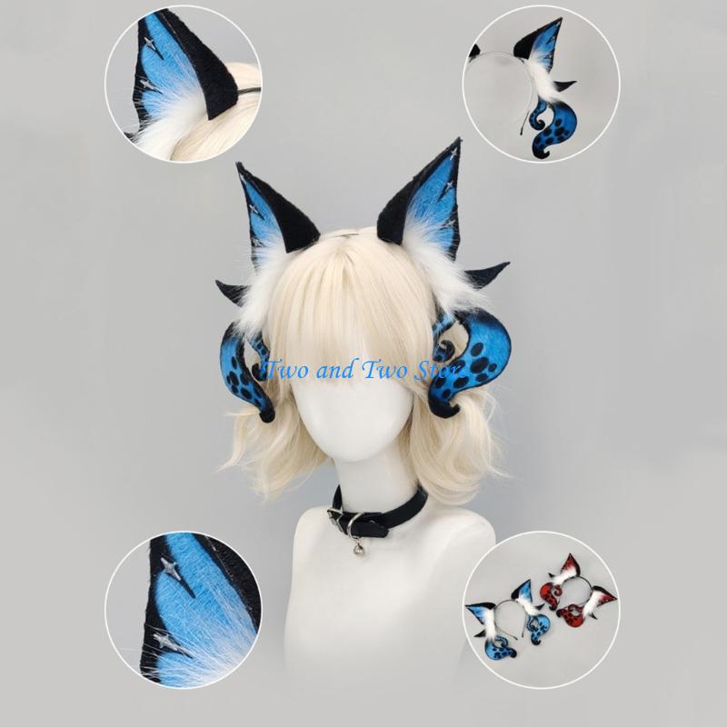 Women Accessories Description - HX6F Sevimli Peluş Cthulhu Kulaklar Şapkalar