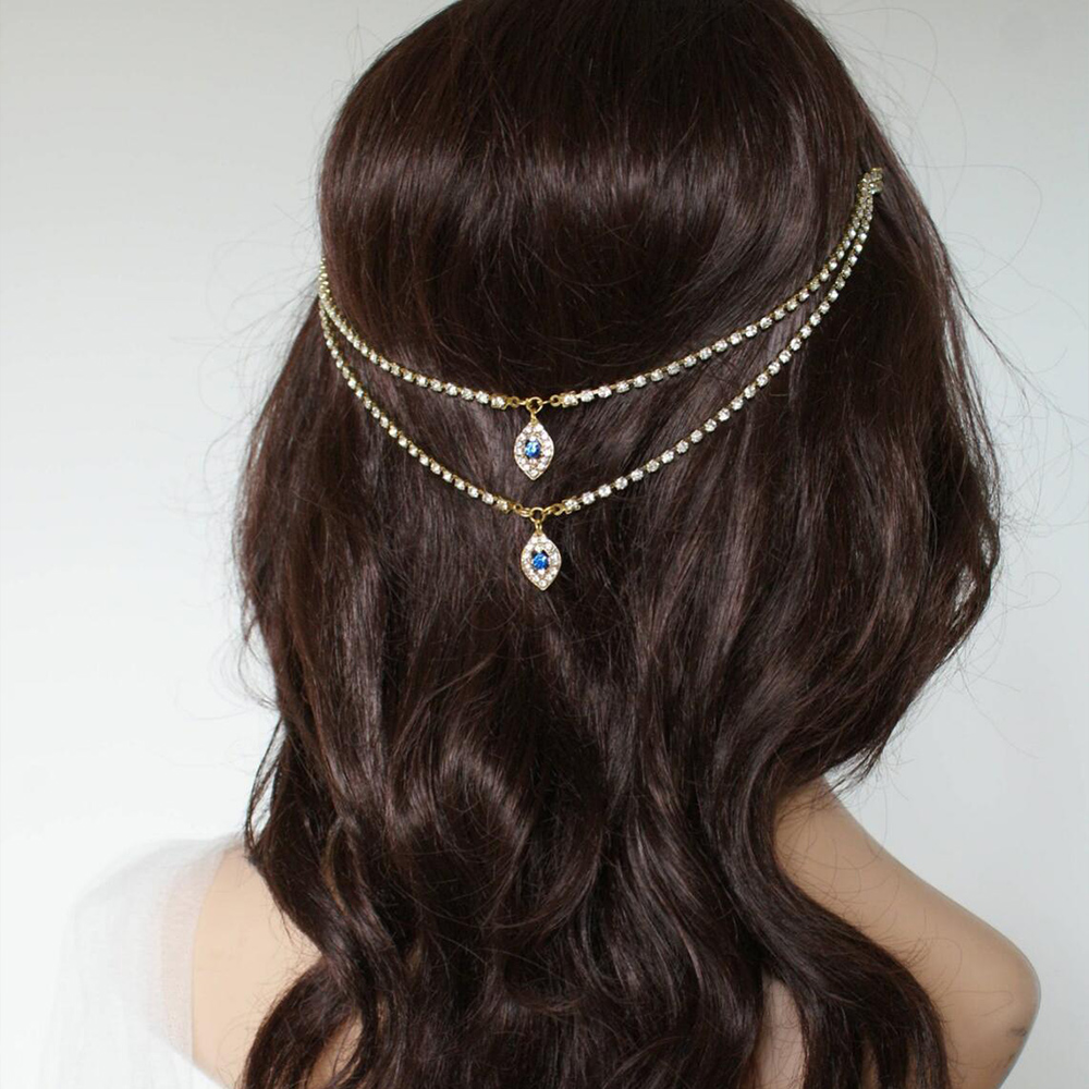 Women Accessories Dropshipping - Muhteşem Lady düğün saç tarak zincir