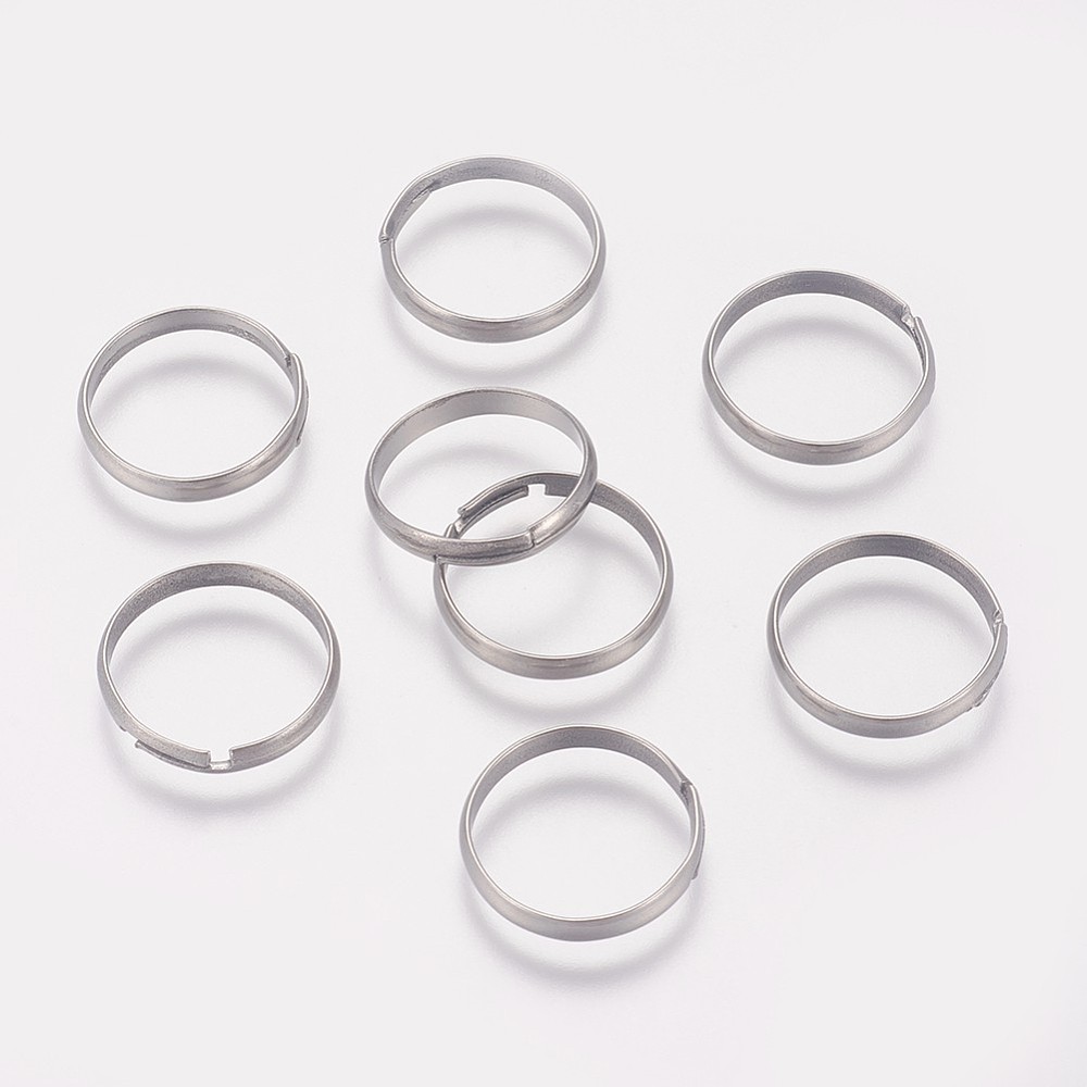 Ring Set Adjustable - 50 adet Kararmaya Dayanıklı 316 Cerrahi