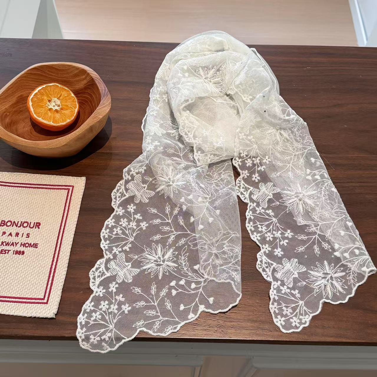 Women'S Korean Accessories - Kadınlar için zarif inci dantel uzun
