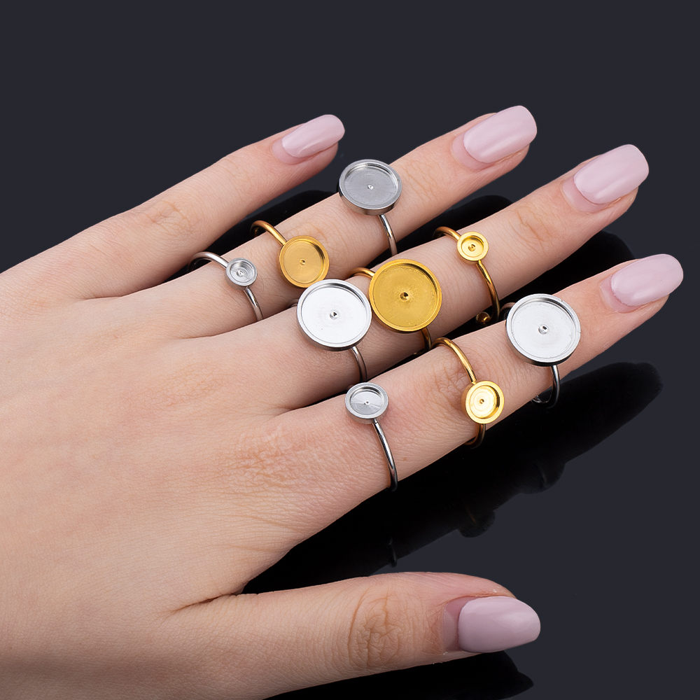 Ring Set Adjustable - 10 adet Ayarlanabilir Açık Parmak Yüzük