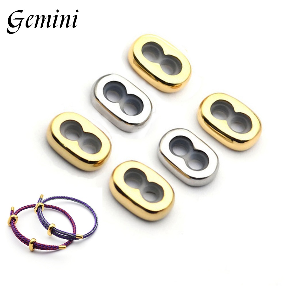 Ring Set Adjustable - 10 takım paslanmaz çelik çift delikli