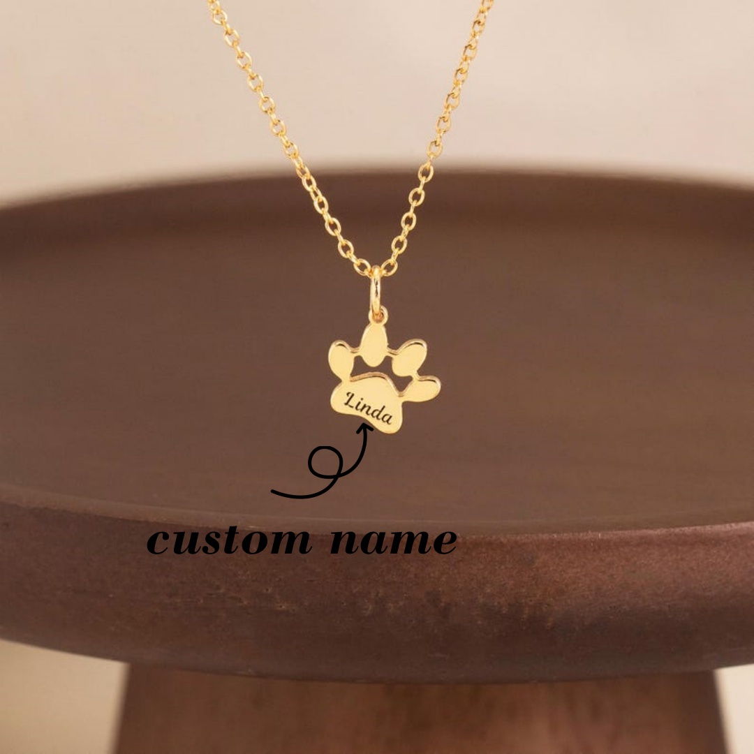 Women Accessories Gift Box - Özel İsimli Kolye Kişiselleştirilmiş Pati Kolye