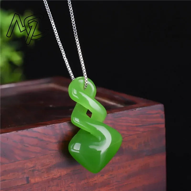 Doğal Hetian Yeşim Yeşil Renk  - Women Accessories Dropshipping incelemesi ve fiyatı