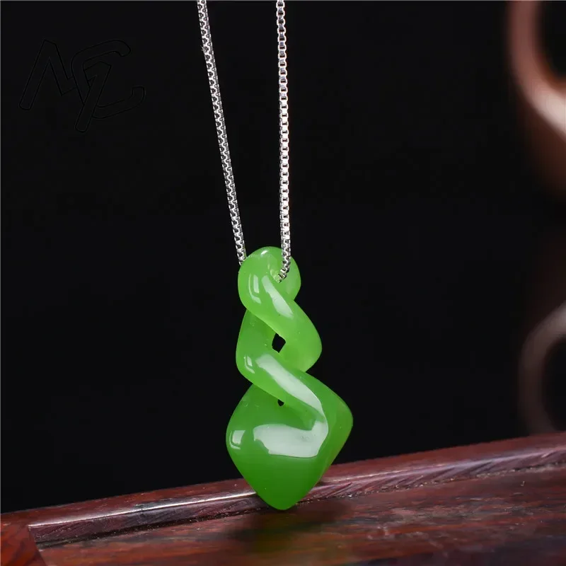 Doğal Hetian Yeşim Yeşil Renk  - Women Accessories Dropshipping incelemesi ve fiyatı