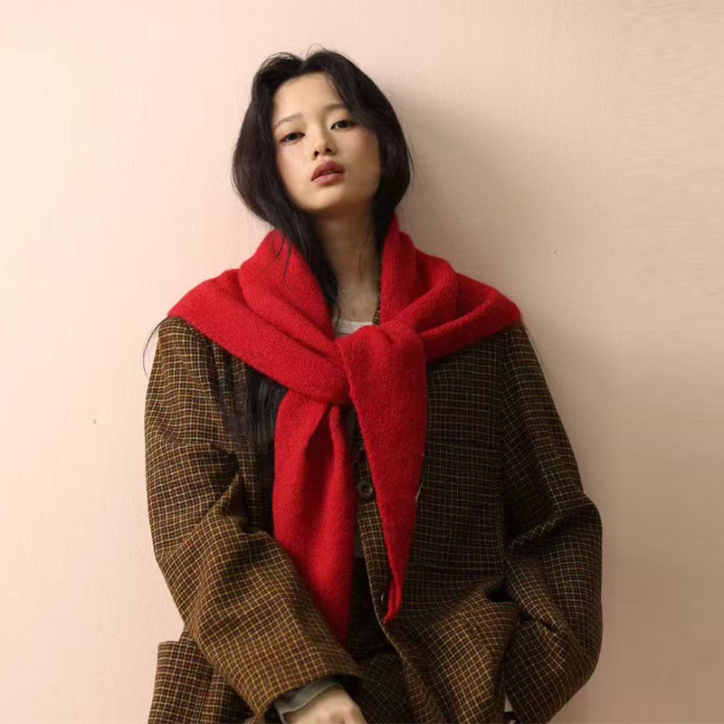 Kore Yün Örme Üçgen Şal Kış Sı - Women'S Korean Accessories incelemesi ve fiyatı
