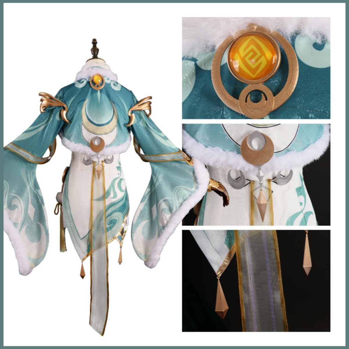 Oyun Zibai Cosplay Kostüm Yeşi - Women'S Clothing And Accessories incelemesi ve fiyatı