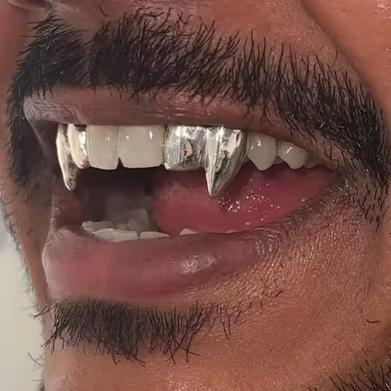 TOPGRILLZ Vampir DIY Çift Diş  - Women'S Vampire Accessories incelemesi ve fiyatı