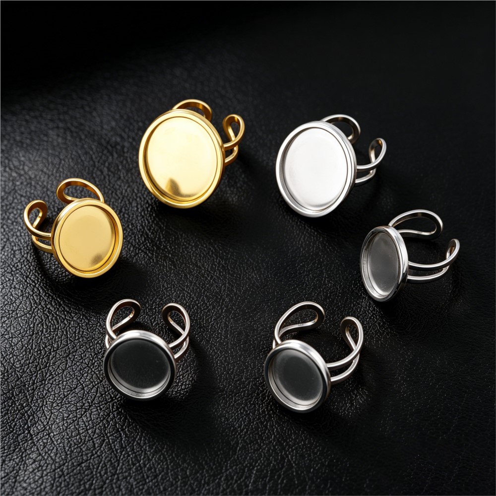 2 adet Paslanmaz Çelik Kare Dü - Ring Set Adjustable incelemesi ve fiyatı