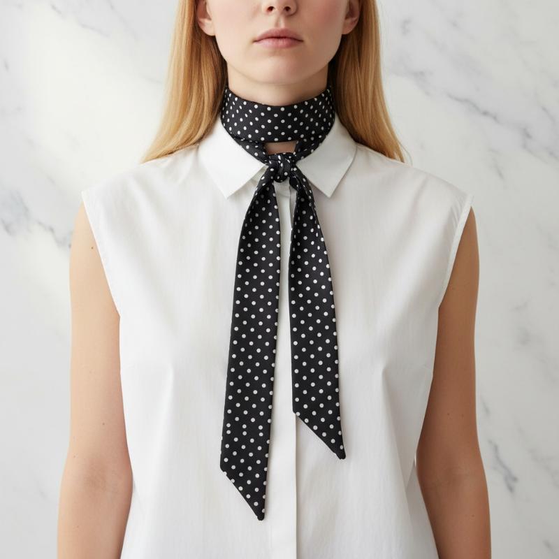 Moda Puantiyeli İpek Eşarp Çok - Women'S Korean Accessories incelemesi ve fiyatı
