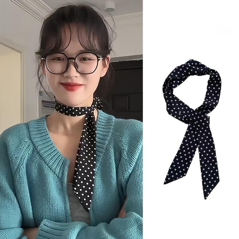 Moda Puantiyeli İpek Eşarp Çok - Women'S Korean Accessories incelemesi ve fiyatı
