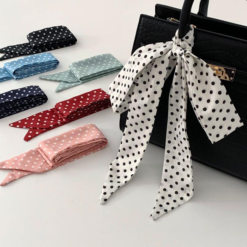Moda Puantiyeli İpek Eşarp Çok - Women'S Korean Accessories incelemesi ve fiyatı