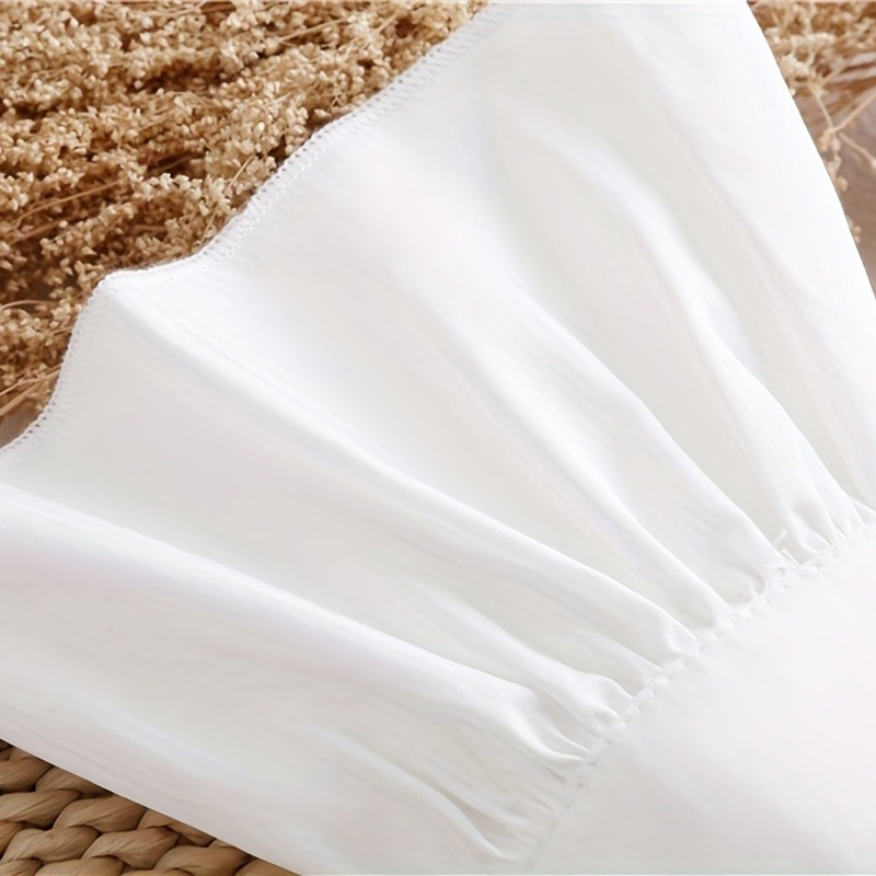 2 adet Ruffles Basit Beyaz Man - Women'S Clothing And Accessories incelemesi ve fiyatı