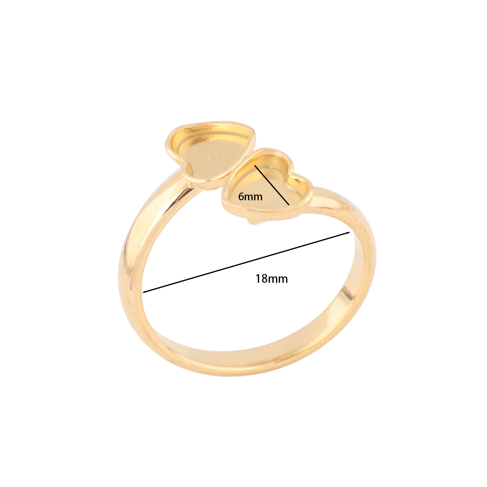 10 adet Paslanmaz Çelik Altın  - Ring Set Adjustable incelemesi ve fiyatı