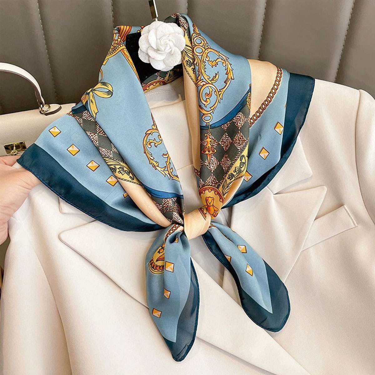 70x70 cm Moda Kore Tarzı Ipek  - Women'S Korean Accessories incelemesi ve fiyatı