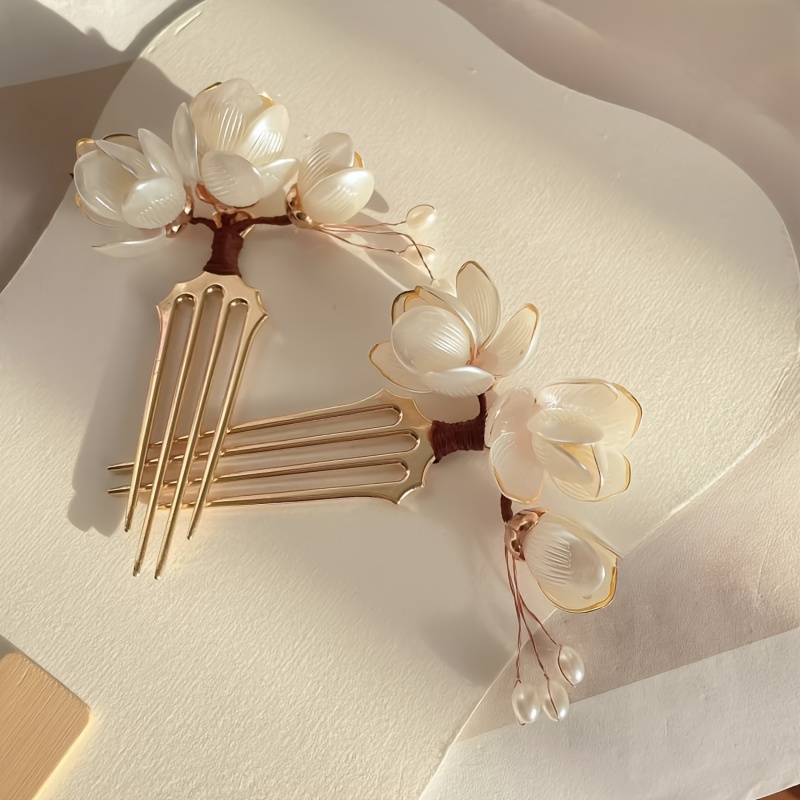 Çin tarzı kabuk manolya çiçek  - Women'S Formal Accessories incelemesi ve fiyatı
